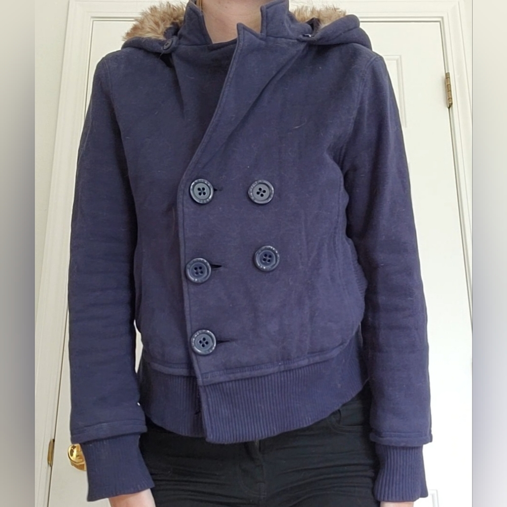 Heritage 1981 Blue Hoodie Peacoat